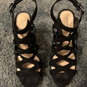 Black Strappy Heels